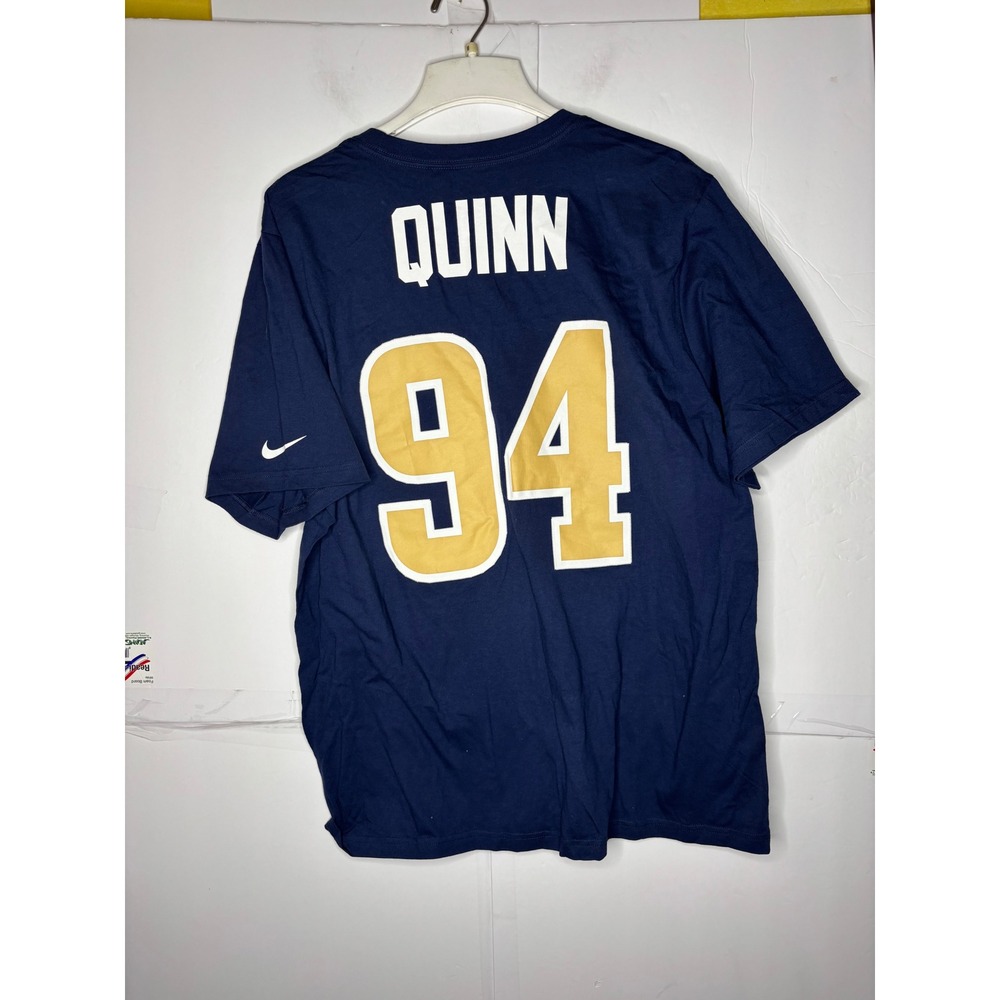 Nike Los Angeles Rams Robert Quinn 94 Navy Blue NFL Player T-Shirt Mens XL